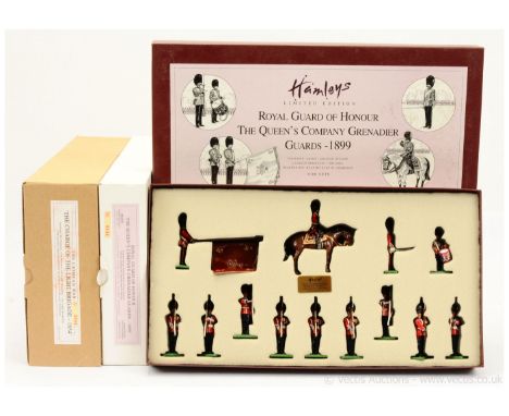 Britains - Limited Editions, comprising:  Hamleys Issue - Set 00105 - Royal Guard of Honour - The Queen's Company Grenadier G