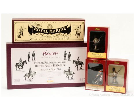 Britains Limited Editions, comprising: Hamleys Issue - Set 00318 - Hussar Regiments of the British Army 1880 - 1914, Special 