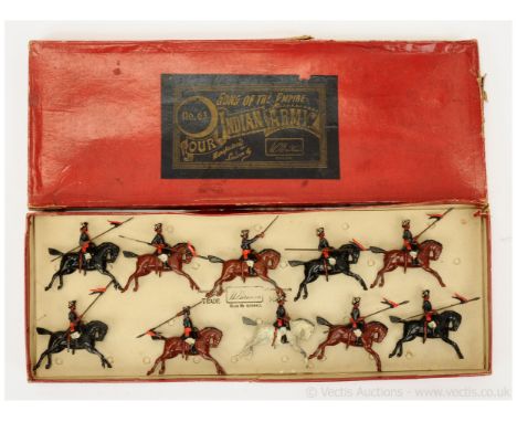 Britains Set 63 - 10th [Duke of Cambridge's Own] Bengal Lancers Display Set, [1920's Issue], comprising: Mounted Officer with
