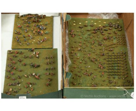 Various Makers [1970's - 1980's] - 15mm - 25mm Scale White Metal / Plastic Wargame Figures, comprising: A Quantity [21 Pieces