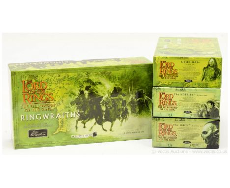 Britains - Modern Issues - Lord of the Rings Range, comprising: Set 40253 - Ringwraiths, Set 40454 - Uruk-Hai, Set 40458 - Th