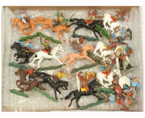Britains - Herald Series - Swoppets [1960 - 65], Wild West Range [Made in England First Issues], comprising: 6 x Mounted Cowb