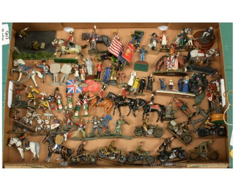 Various Makers [1970's - 2000's] - 54/60mm Scale White Metal Figures, comprising: A Quantity [65+ Pieces] of Assorted [Mostly