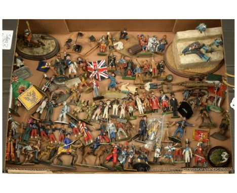 Various Makers [1970's - 2000's] - 54/60mm Scale White Metal Figures, comprising: A Quantity [75+ Pieces] of Assorted [Mostly