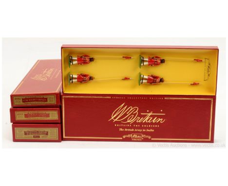 Britains - Delhi Durbar Range, comprising:  Set 8953 - 9th Bengal Lancers, Set 40187 - The Hunting Cheetahs of the Nizam of H