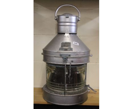A large ships mast head navigation light H 70cm