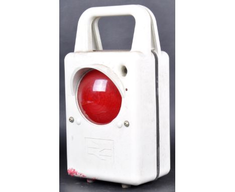 Railway Train Danger Warning Lamp - A 1970s / 80s ex British Rail all weather durable plastic cased rear of train danger warn