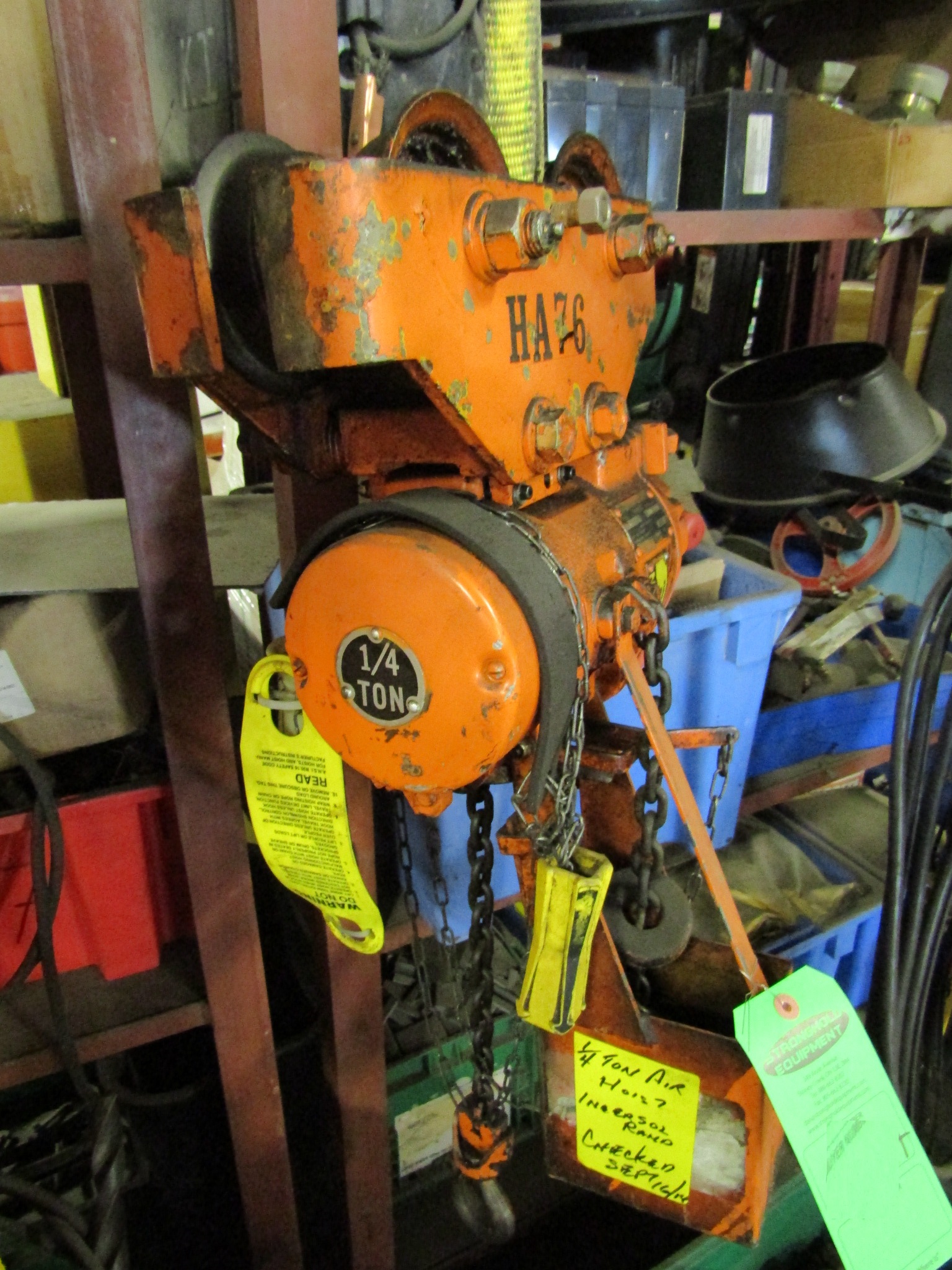 Ingersoll Rand ARO Air Power / Pneumatic Hoist 1/4 Ton 500lbs
