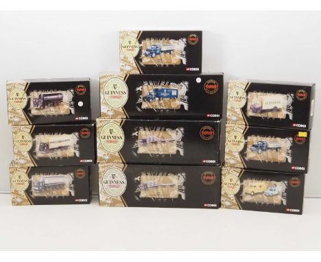 A group of CORGI CLASSICS diecast vans and lorries from the Guinness Official Merchandise range - VG in G/VG boxes (10)