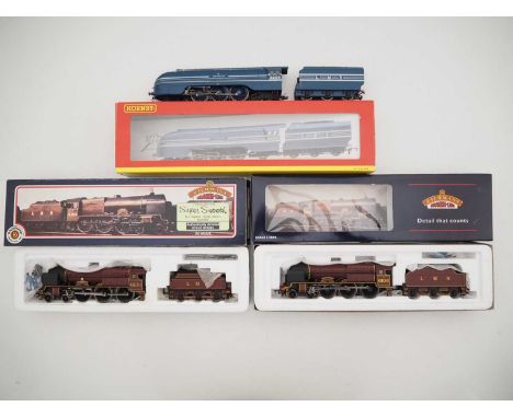 A group of OO gauge steam locomotives by BACHMANN and HORNBY - all LMS examples - VG in G/VG boxes (3)
