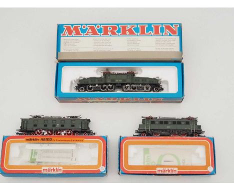 A quantity of MARKLIN HAMO 2-rail HO gauge German and Swiss outline electric locomotives - G/VG in G boxes (3)
