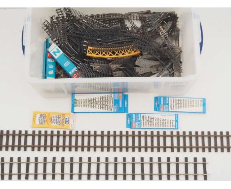 A mixed quantity of track in various scales from N to G - mostly unboxed - F/G (Q)