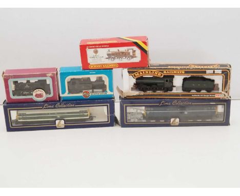 A mixed group of OO gauge steam and diesel locomotives by LIMA, HORNBY and others - G/VG in F/G boxes (6)