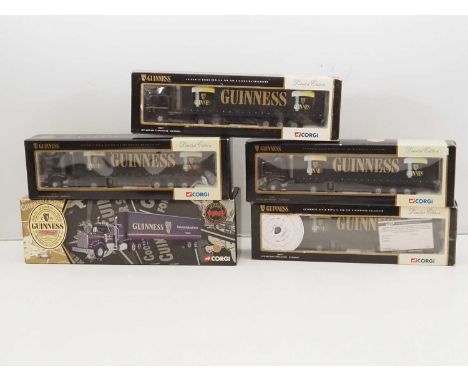 A group of CORGI 1:50 scale British and American outline articulated lorries, all from the Guinness range - VG in G/VG boxes 