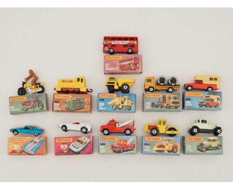 A group of MATCHBOX SUPERFAST diecast vehicles - all in type J and K boxes - VG in G/VG boxes (11)
