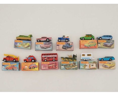A group of MATCHBOX SUPERFAST diecast vehicles - all in type J and K boxes - VG in G/VG boxes (11)