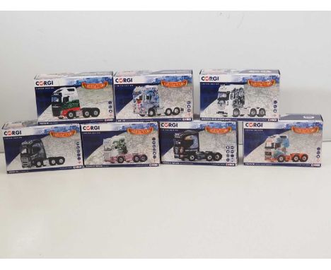 A group of CORGI 1:50 scale diecast lorry tractor units - VG/E in VG/E boxes (7)