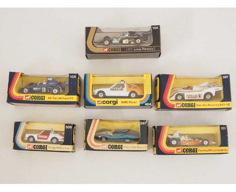 A group of vintage CORGI diecast racing cars and others - G/VG in G boxes (7)