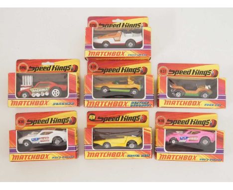 A group of vintage diecast MATCHBOX Speed Kings - VG/E in VG boxes (7)