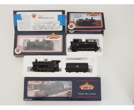 A group of BACHMANN OO gauge Western region steam locomotives comprising 2x Pannier tanks (one in incorrect box) and a Collet