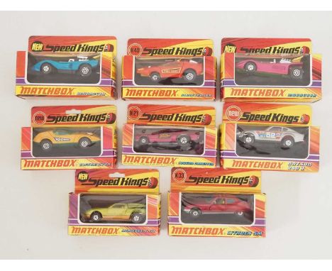 A group of vintage diecast MATCHBOX Speed Kings - VG/E in VG boxes (8)
