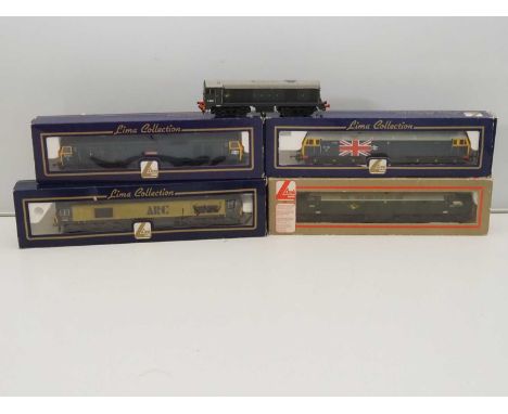 A group of OO gauge LIMA diesel locomotives in various liveries - G/VG in F/G boxes (where boxed) (5)
