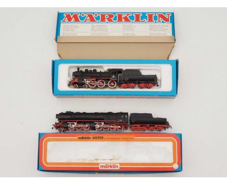 A pair of MARKLIN HAMO 2-rail German outline HO gauge steam locomotives - G/VG in G boxes (2)