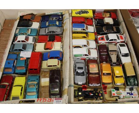 Two boxes of mixed diecast, to include Corgi, Dinky, Budgie Toys etc 