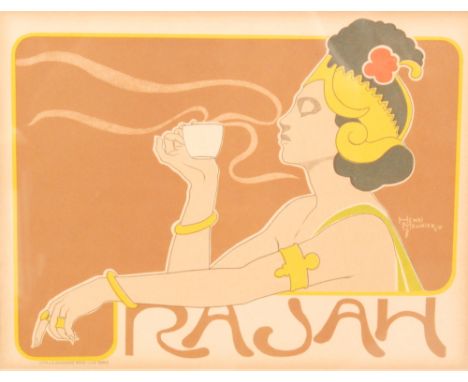Henri Meunier (Belgian, 1873-1922) - 'Rajah', lithograph, published by J. E. Goossens, Brussels, Lille, Paris, circa 1897, fr
