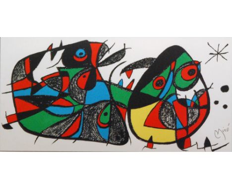 After Joan Miro (1893-1983) - 'Untitled', lithograph, signed in the stone, published by Grafica Contemoranea, Milan, 1974, fr