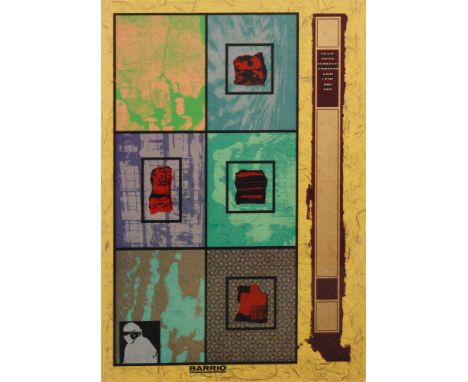 R. B. Kitaj (1932-2007) - 'Barrio', lithograph, signed in pencil, artist's proof, published 1967, framed, 86cm x 60cm.