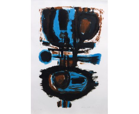 Henry Cliffe (1919-1983) - 'Evening Raga' from the Music Suite, lithograph printed in colours, signed, numbered 45/50 and dat