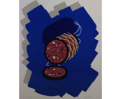 Patrick Caufield (1963-2005) - Salami, lithograph, signed in pencil, printers proof, framed, 84cm x 70cm.