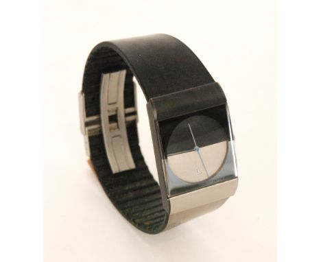 Max Rene - Jacob Jensen - A Classic series wrist watch model 520 number in light titanium with a soft silicon strap.N.B - In 