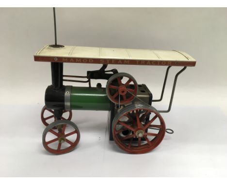 A Mamod steam tractor.