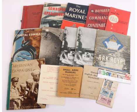Collection of HMSO books and Pamphlets, HMSO books on various wartime subjects, along with some pamphlets on the US Army and 