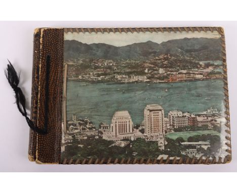 WW2 British Army South East Asia Photograph Album: Coloured picture to front of album with good uniform snap shots showing eq