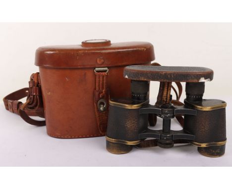 WW1 German Officers Carl Zeiss Binoculars in Leather case, Very nice pair of WW1 German bino’s made by Carl Zeiss, and marked