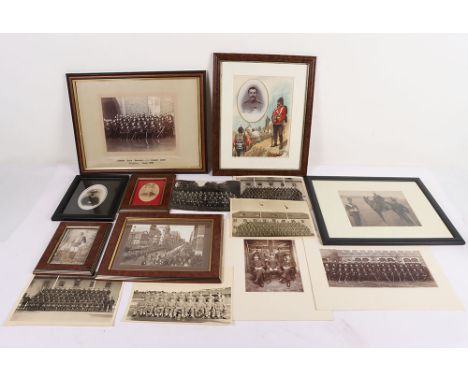 Military Pictures and Photographs: Quantity of framed and loose prints, pictures and Photographs to include two large coloure