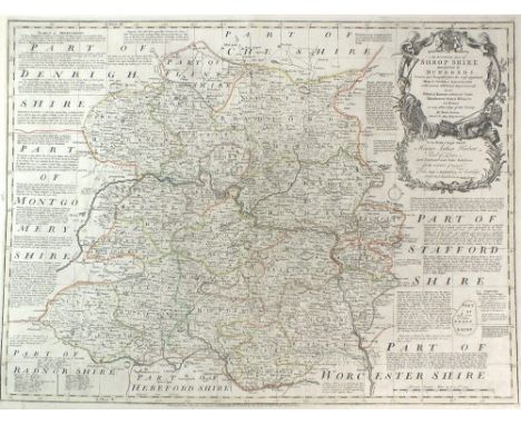 Bowen (Emmanuel) An accurate map of Shropshire divided into hundreds, circa 1765, reprint of first edition of 'Large English 