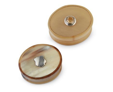 marked WR, of oval form, the pull off lid with applied shield shaped cartouche; together with a late 19th/ early 20th century