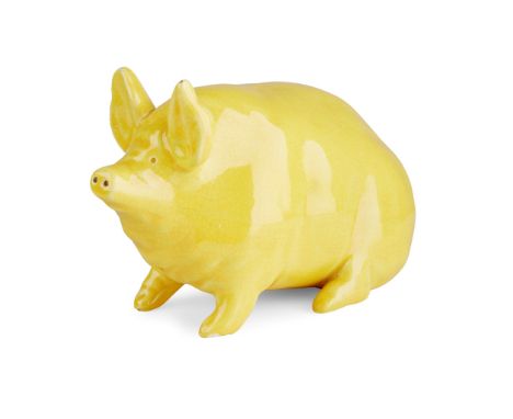covered in a yellow glaze, impressed mark WEMYSS WARE/ R. H. &amp; S.(16cm long)