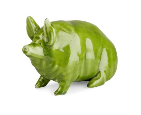 covered in a green glaze, impressed mark WEMYSS WARE/ R. H. &amp; S.(16cm long)