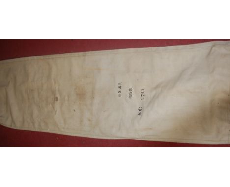 A 1956 canvas Navy hammock