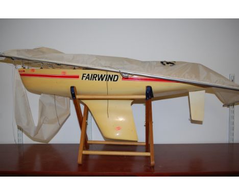 A Kyosho fibre glass model of a yacht 'The Fair Wind'