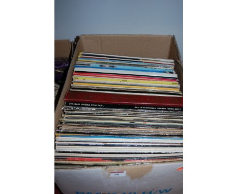 A box of assorted long-playing records to include; Lou Reed Transformer, Marillion, Pink Floyd Dark Side of the Moon etc 