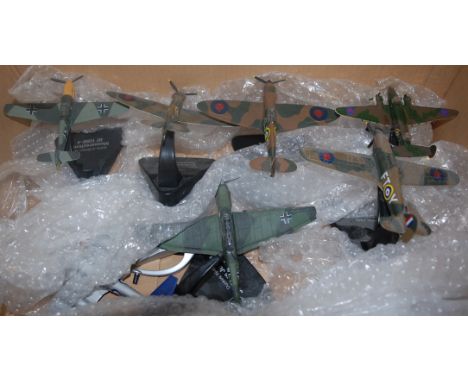 A box of mixed Atlas Edition model aircraft, to include Supermarine Spitfire MkI