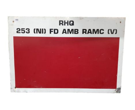 LARGE ROYAL ARMY MEDIC SIGN 