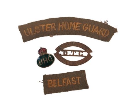 ULSTER HOME GUARD BADGE, O.T.C BADGE AND UHG PATCH 