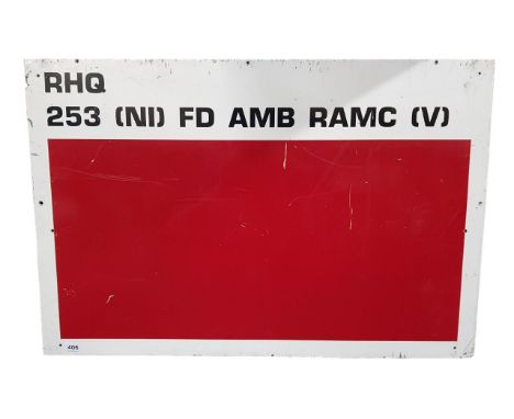 LARGE ROYAL ARMY MEDIC SIGN 